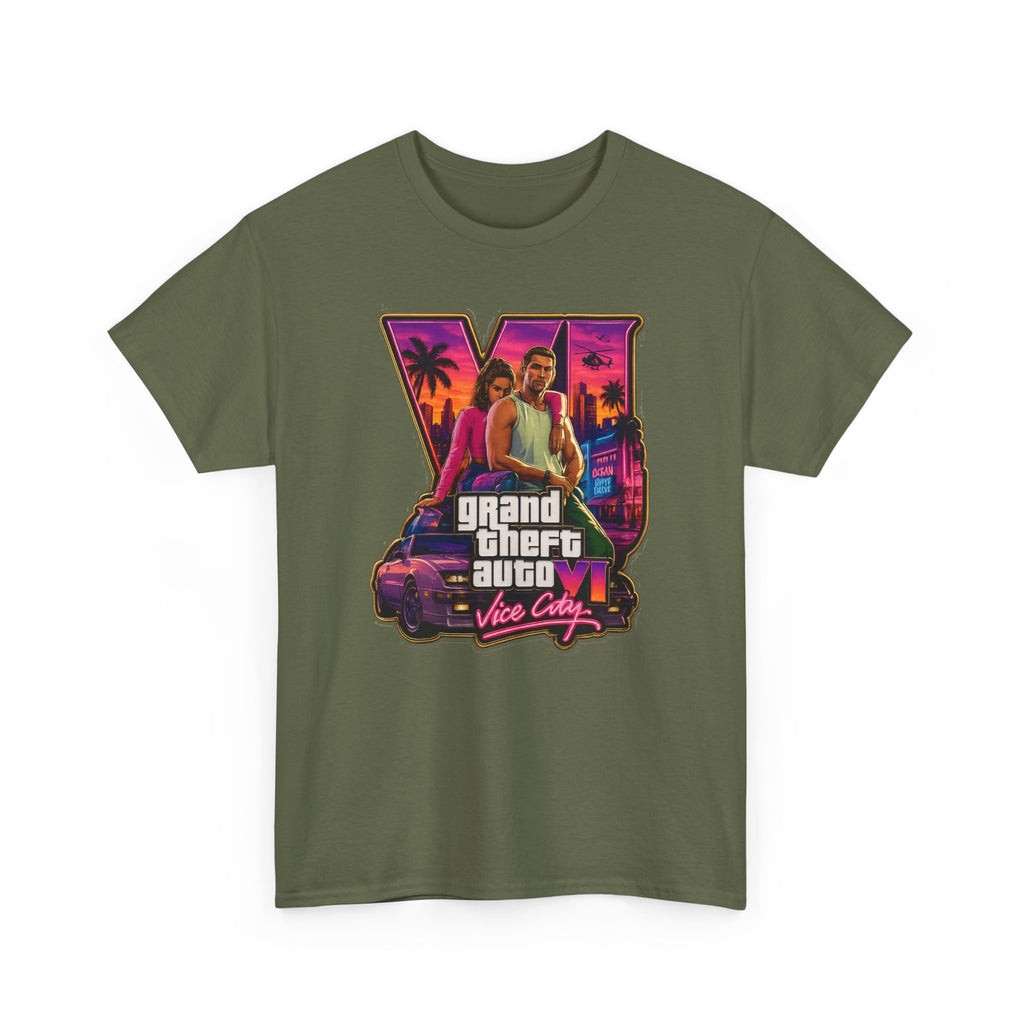Grand Theft Auto Vice City Retro Logo Tee / Cotton T-Shirt