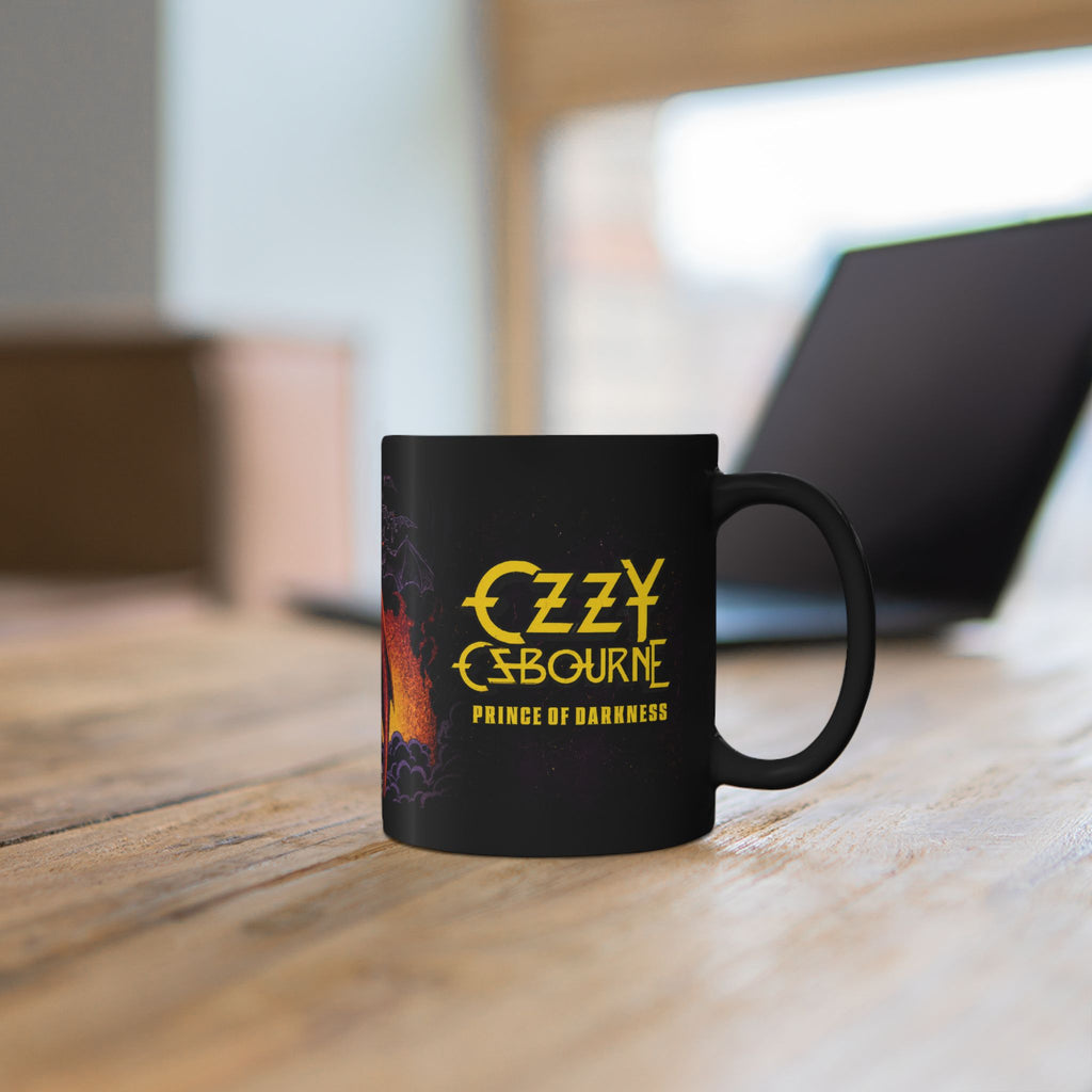 Ozzy Osbourne "Prince of Darkness" Black Mug — Rock Band Coffee Cup