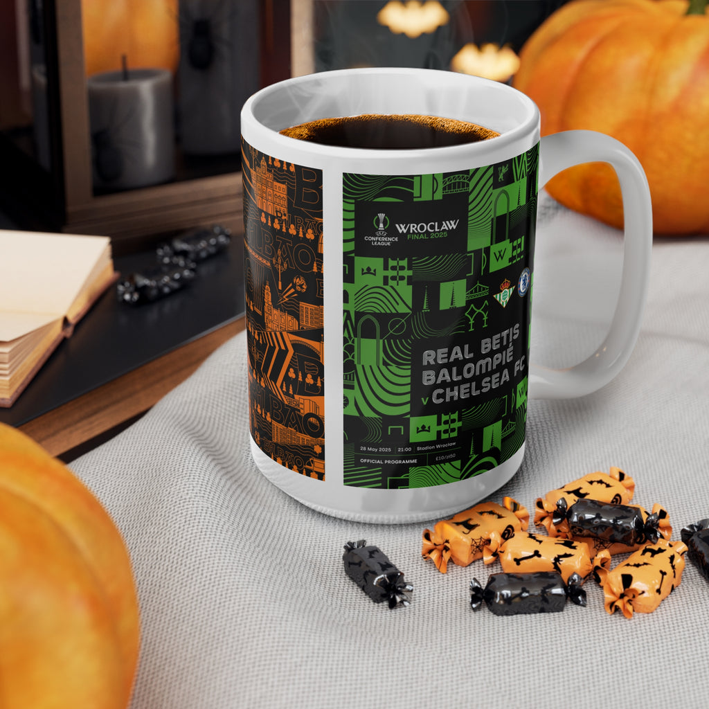 2025 UEFA Finals Programme Covers Inspired Ceramic Coffee Cup (11oz/15oz)