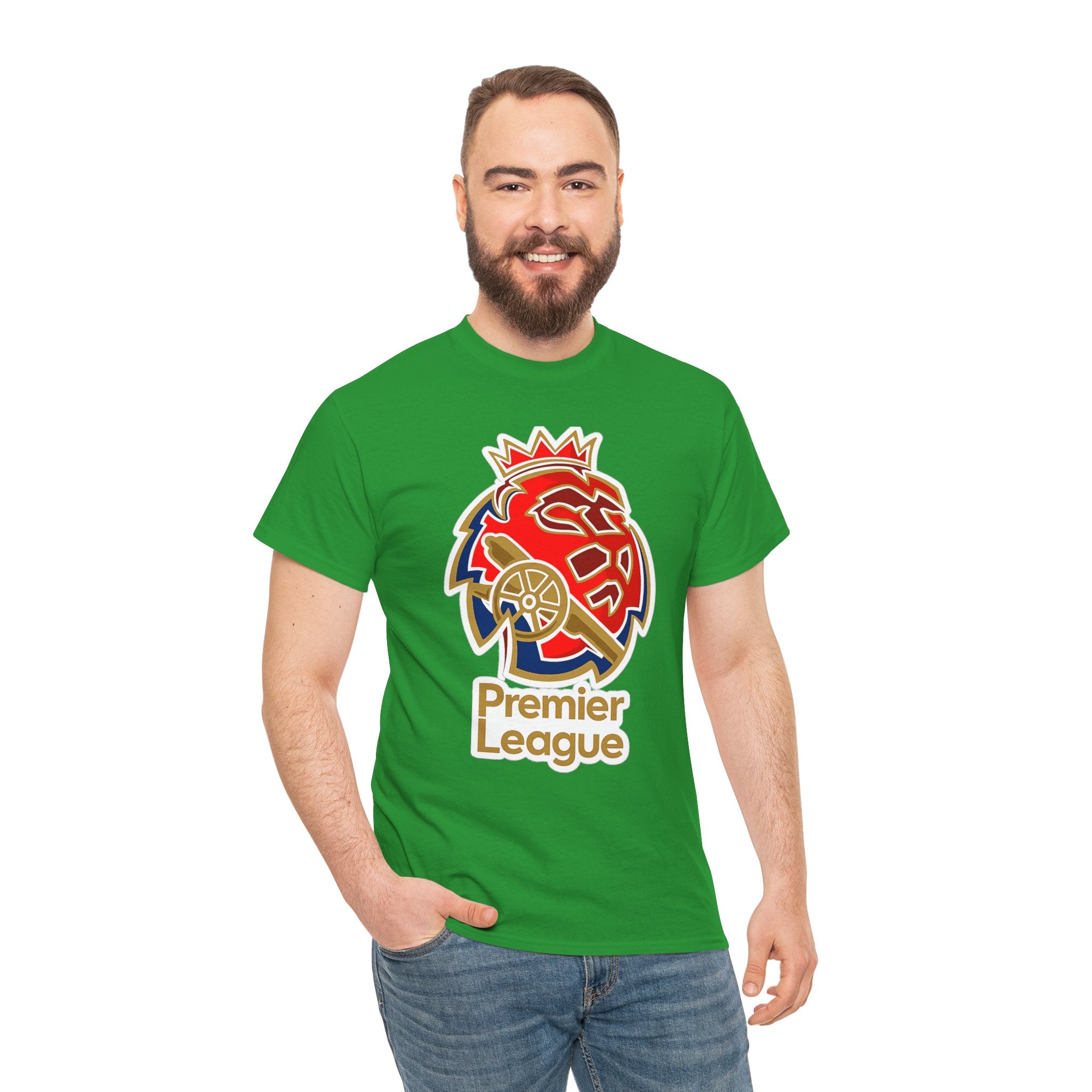 Arsenal Premier League Lion Logo T-Shirt — Soccer Fan Tee