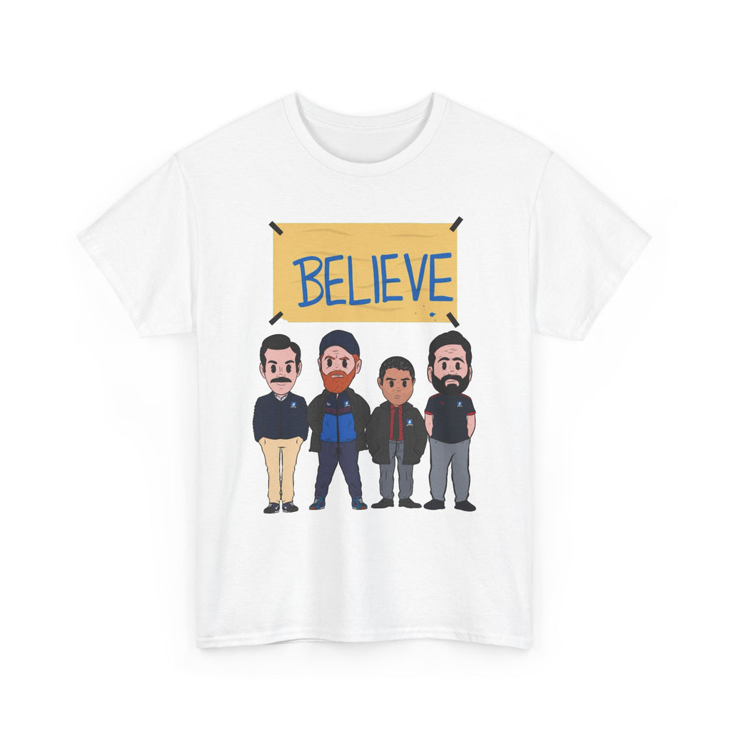 Ted Lasso Inspired Believe Cartoon Band Cotton T-Shirt