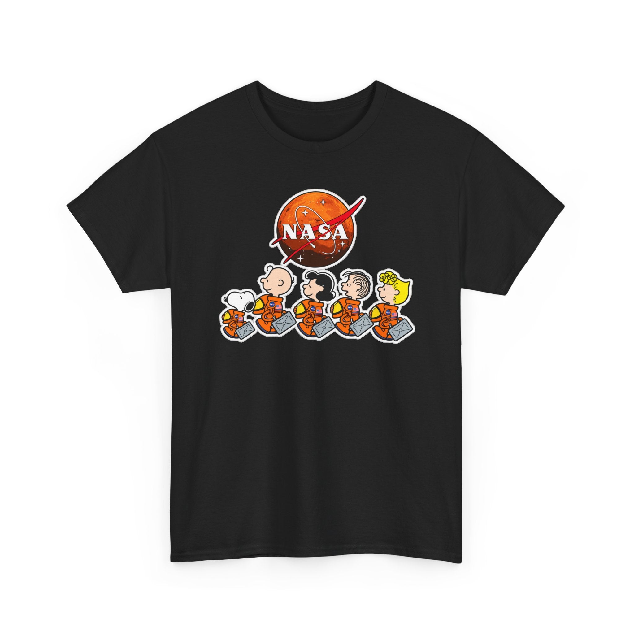 NASA Peanuts Cartoon T‑Shirt — Retro Space Snoopy & Crew Graphic Tee