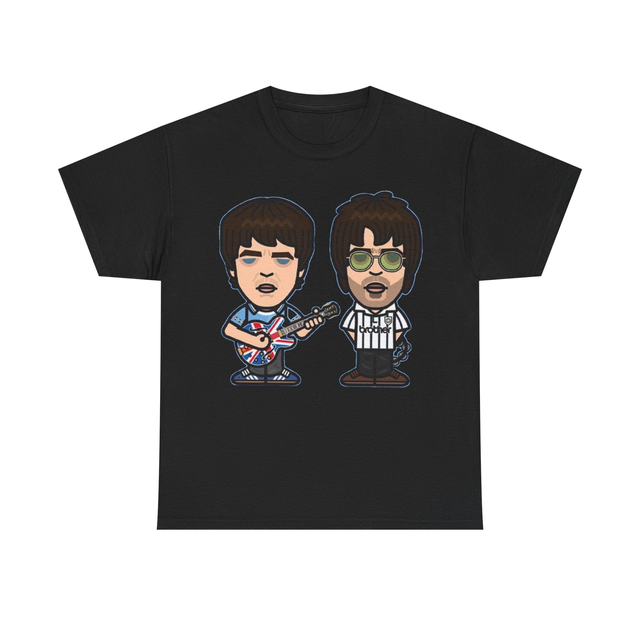 Oasis Noel & Liam Cartoon Rock Duo T-Shirt