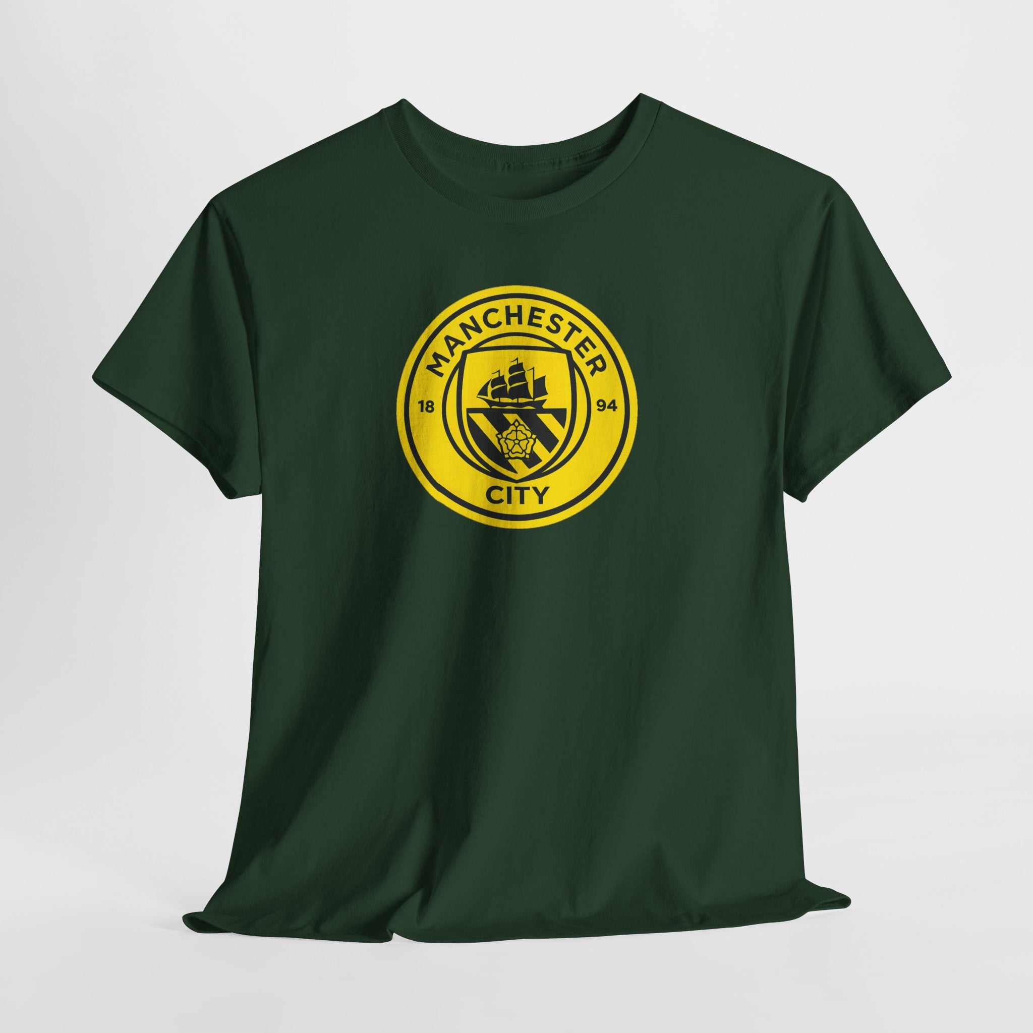 Manchester City Yellow Crest T-Shirt