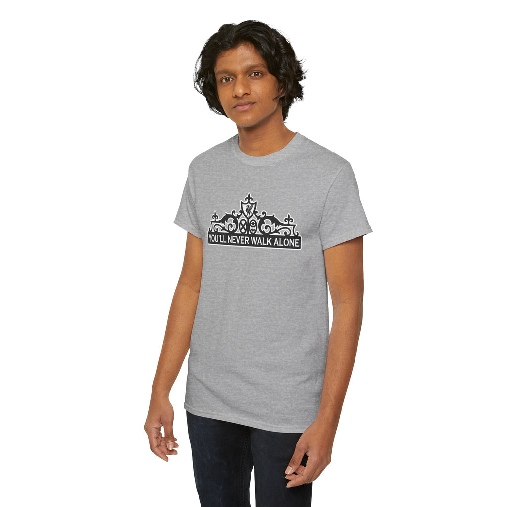 You'll Never Walk Alone T‑Shirt — Liverpool FC Crest Cotton Tee