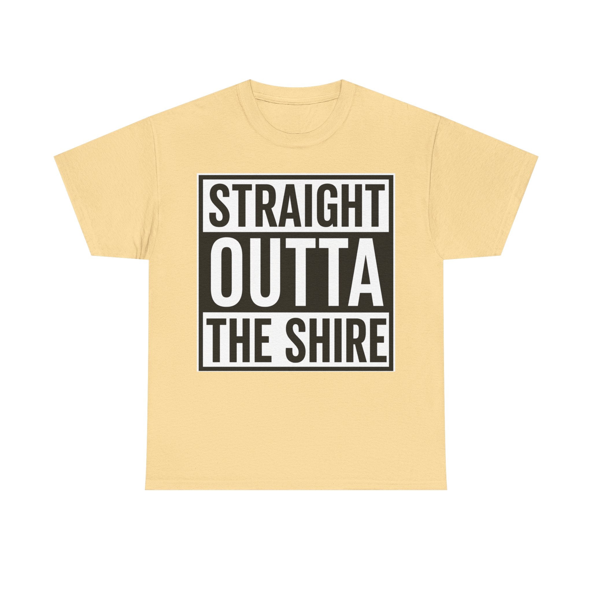T-Shirt — "Straight Outta The Shire" Funny Hobbit Travel Tee