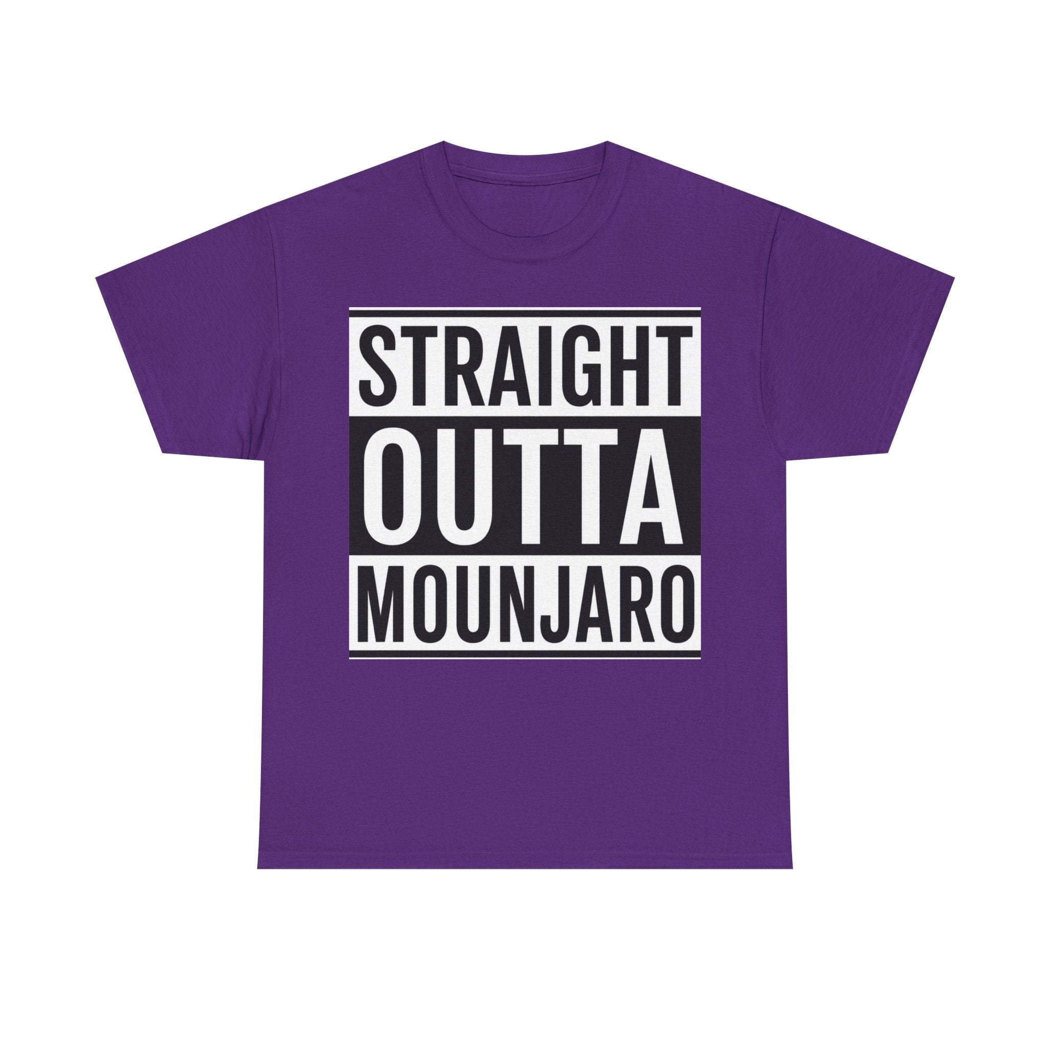 T-Shirt — "Straight Outta Mounjaro" Bold Typography Tee