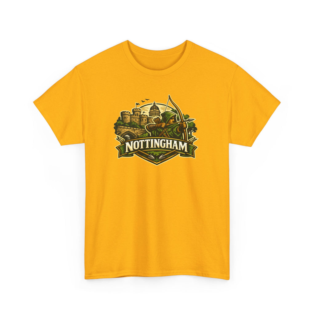 Nottingham Vintage Crest T-Shirt — Robin Hood Castle Travel Tee