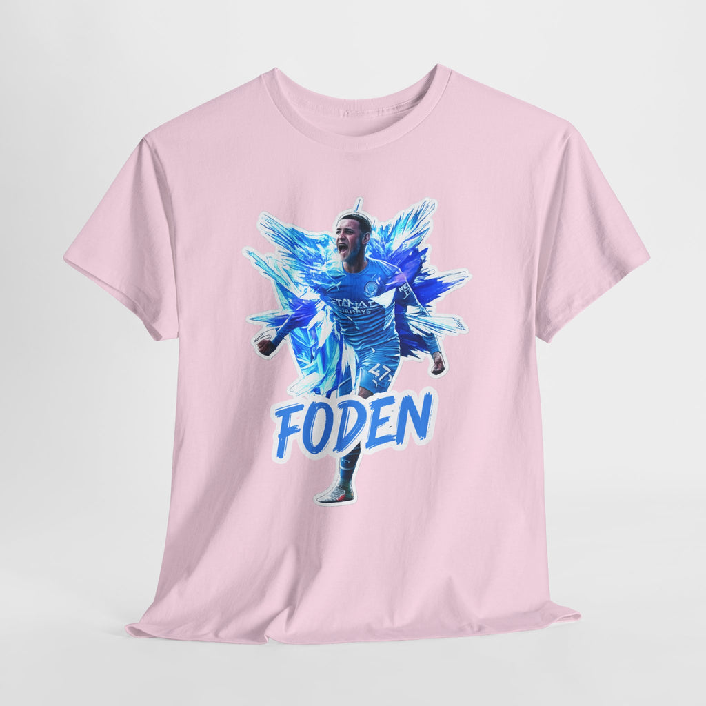 Phil Foden Manchester City Soccer T‑Shirt — Blue Graphic Football Fan Tee