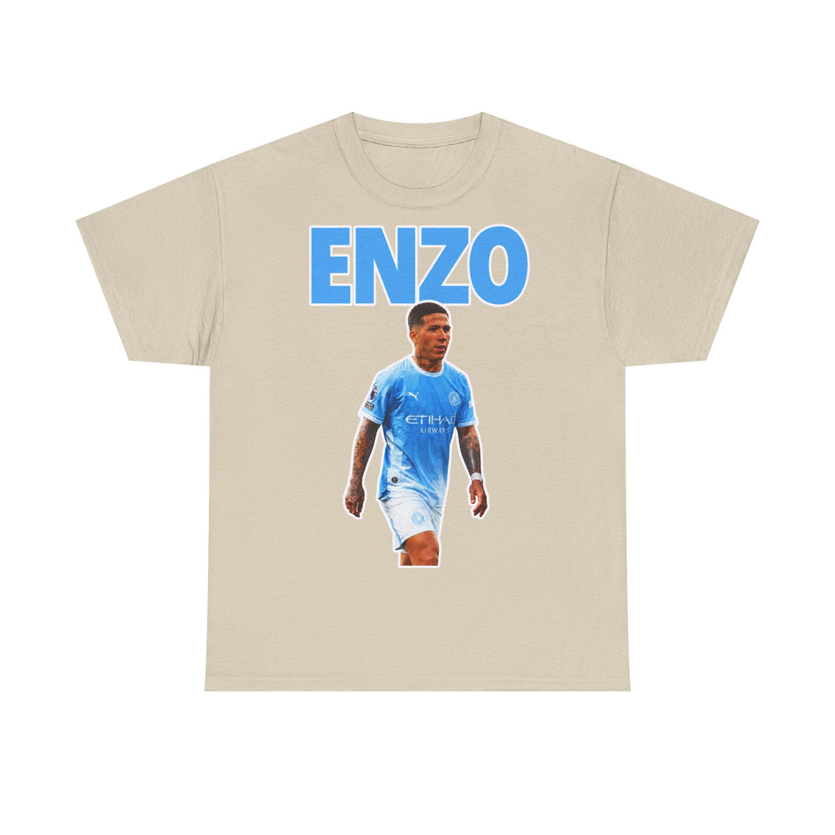 Enzo Fernandez Manchester City Inspired Cotton T-Shirt