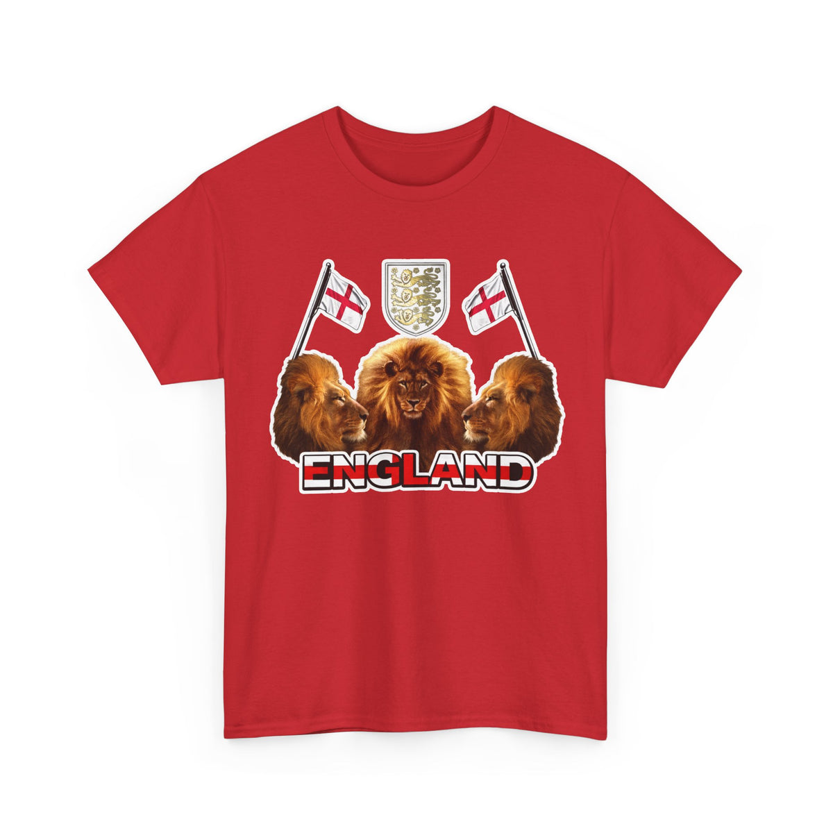 England 3 Lions Cotton Crest T-Shirt