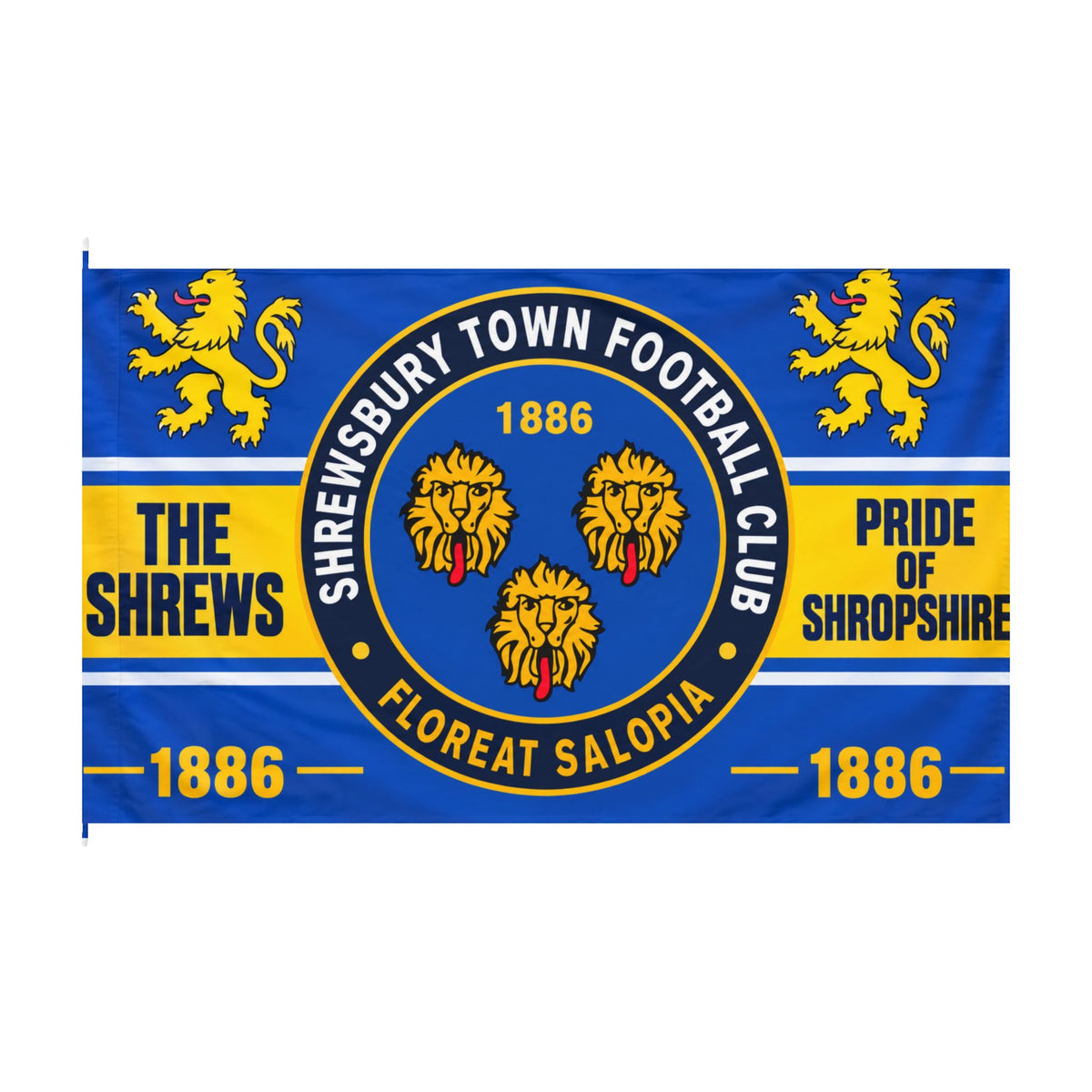 Shrewsbury Town FC Double-Sided Flag – Pride of Shropshire Football Banner (1886)