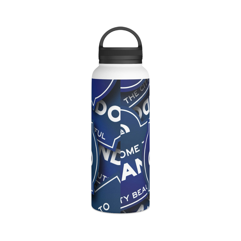 Orlando Stainless Steel Water Bottle — "Welcome to Orlando" Travel Bottle with Handle Lid