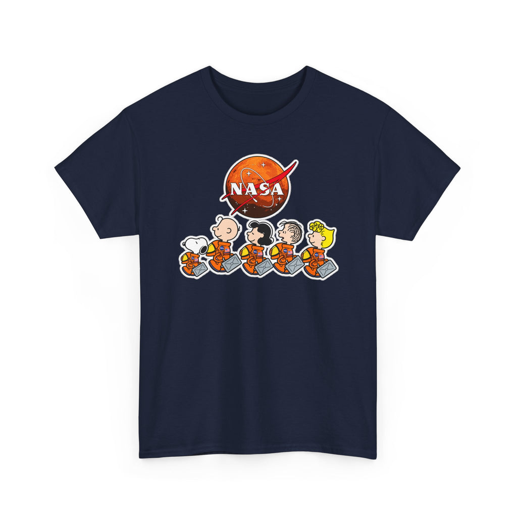 NASA Peanuts Cartoon T‑Shirt — Retro Space Snoopy & Crew Graphic Tee