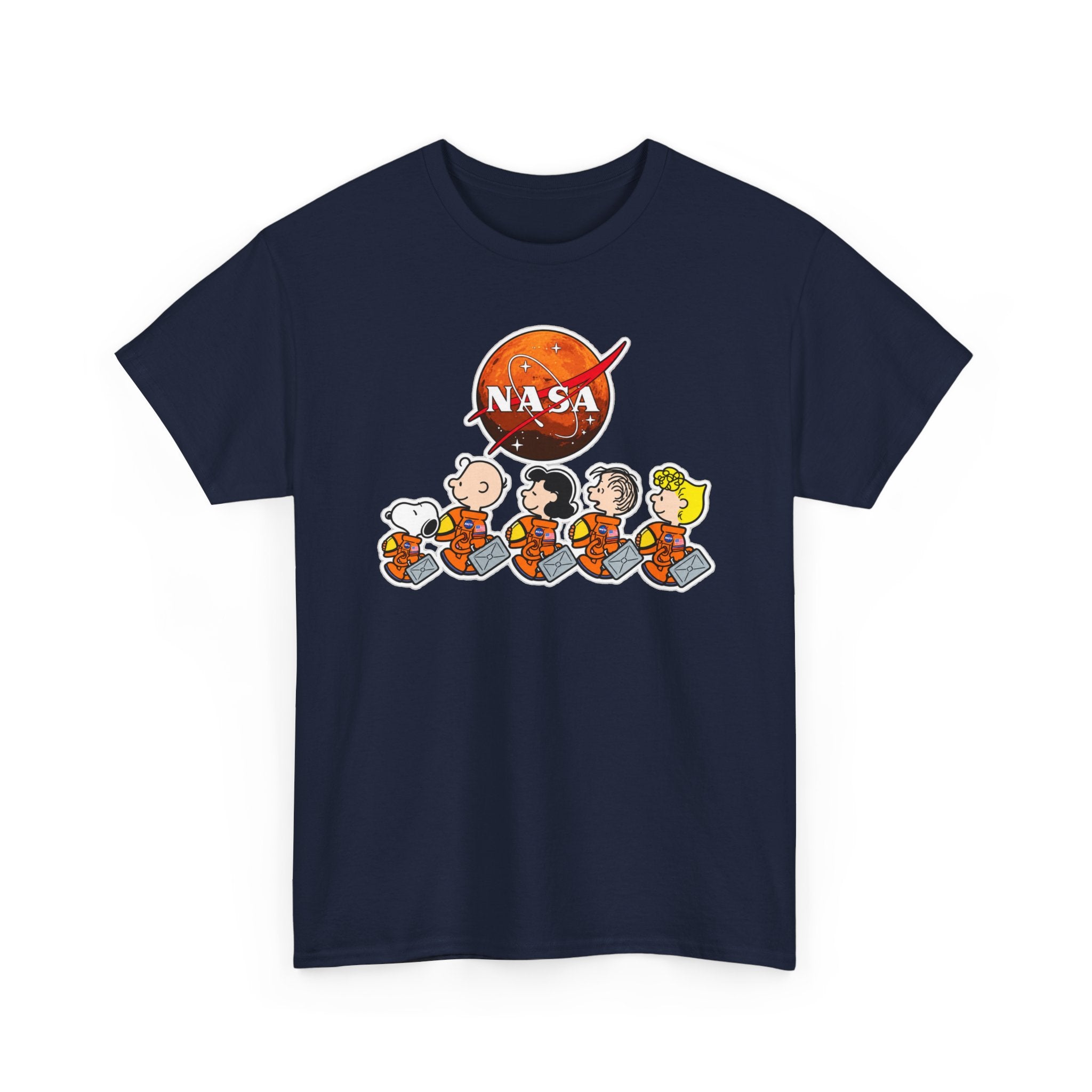NASA Peanuts Cartoon T‑Shirt — Retro Space Snoopy & Crew Graphic Tee