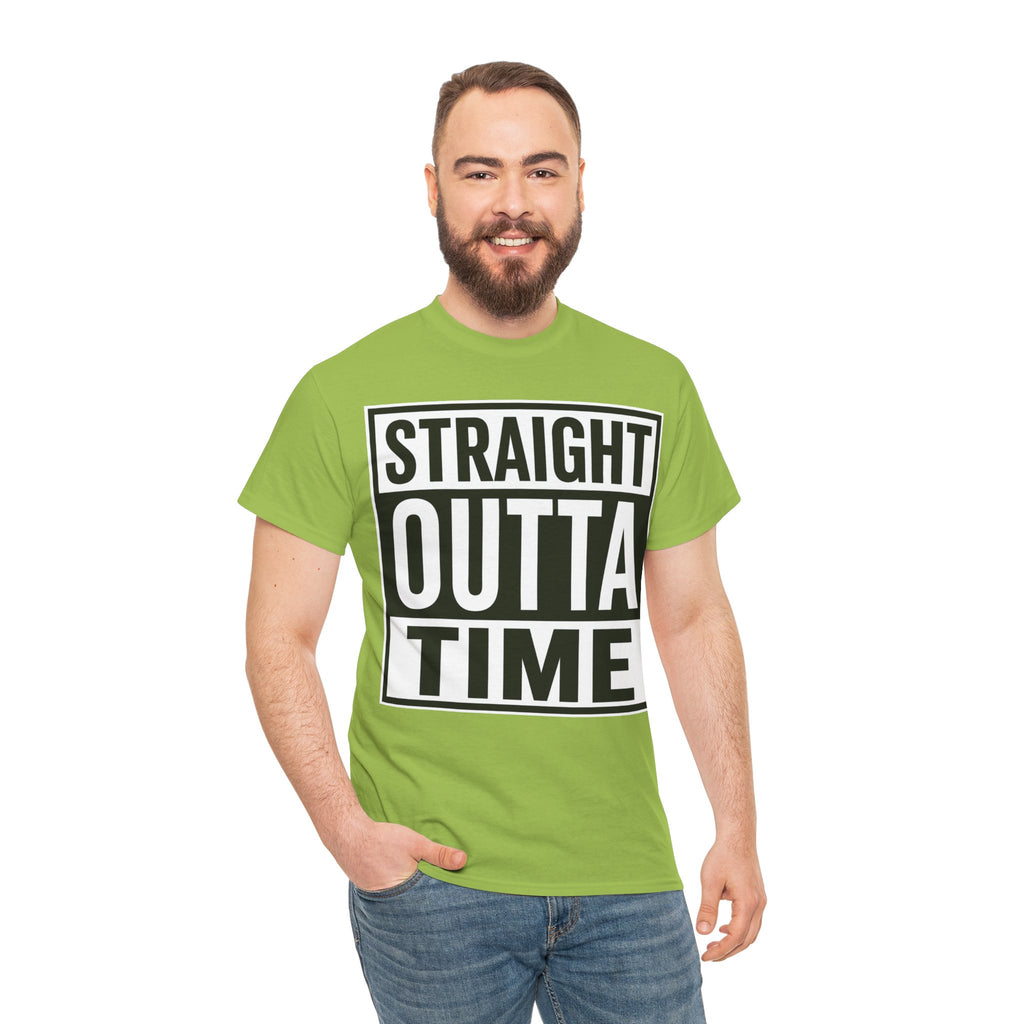 Straight Outta Time T-Shirt — Funny Retro Text Tee