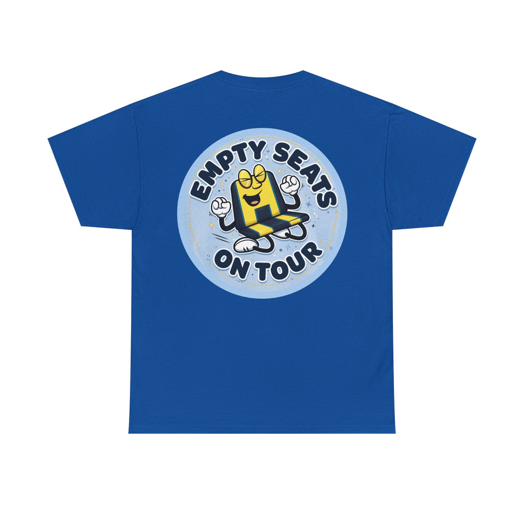 Manchester City T‑Shirt — "Empty Seats On Tour" Cartoon Seat Graphic Tee