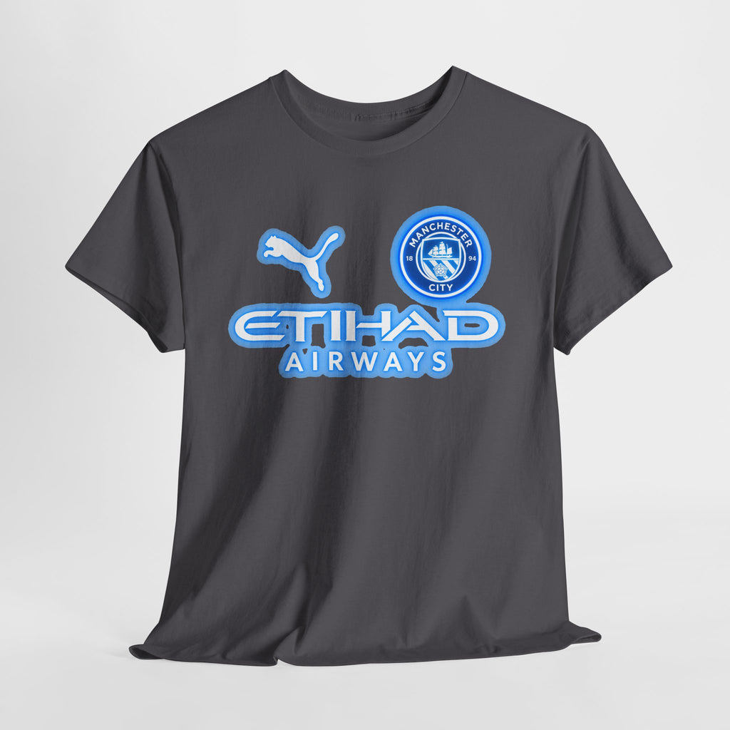 Manchester City Inspired Etihad Airways Logo Tee