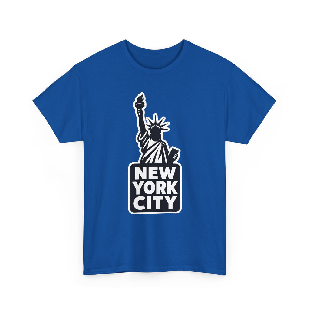 New York City Statue of Liberty Graphic Cotton T-Shirt / Tee