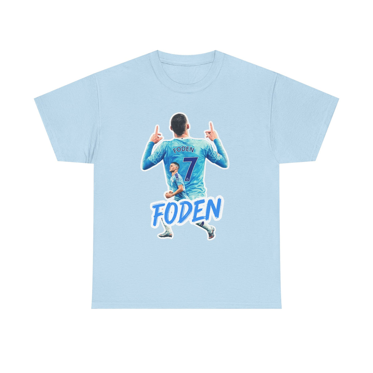 Phil Foden #7 Soccer T‑Shirt — Manchester City Fan Jersey Tribute
