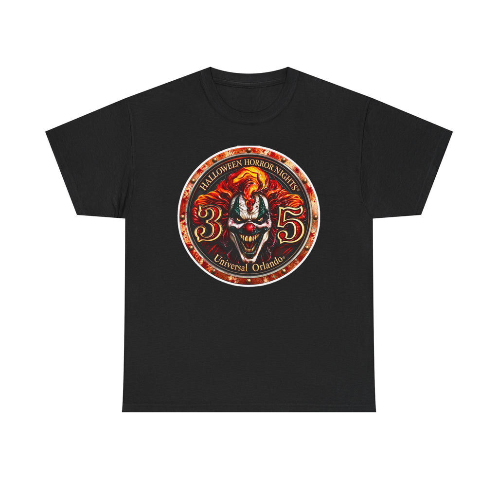 Halloween Horror Nights 35 Clown Inspired Cotton Tee — Universal Orlando Horror T‑Shirt