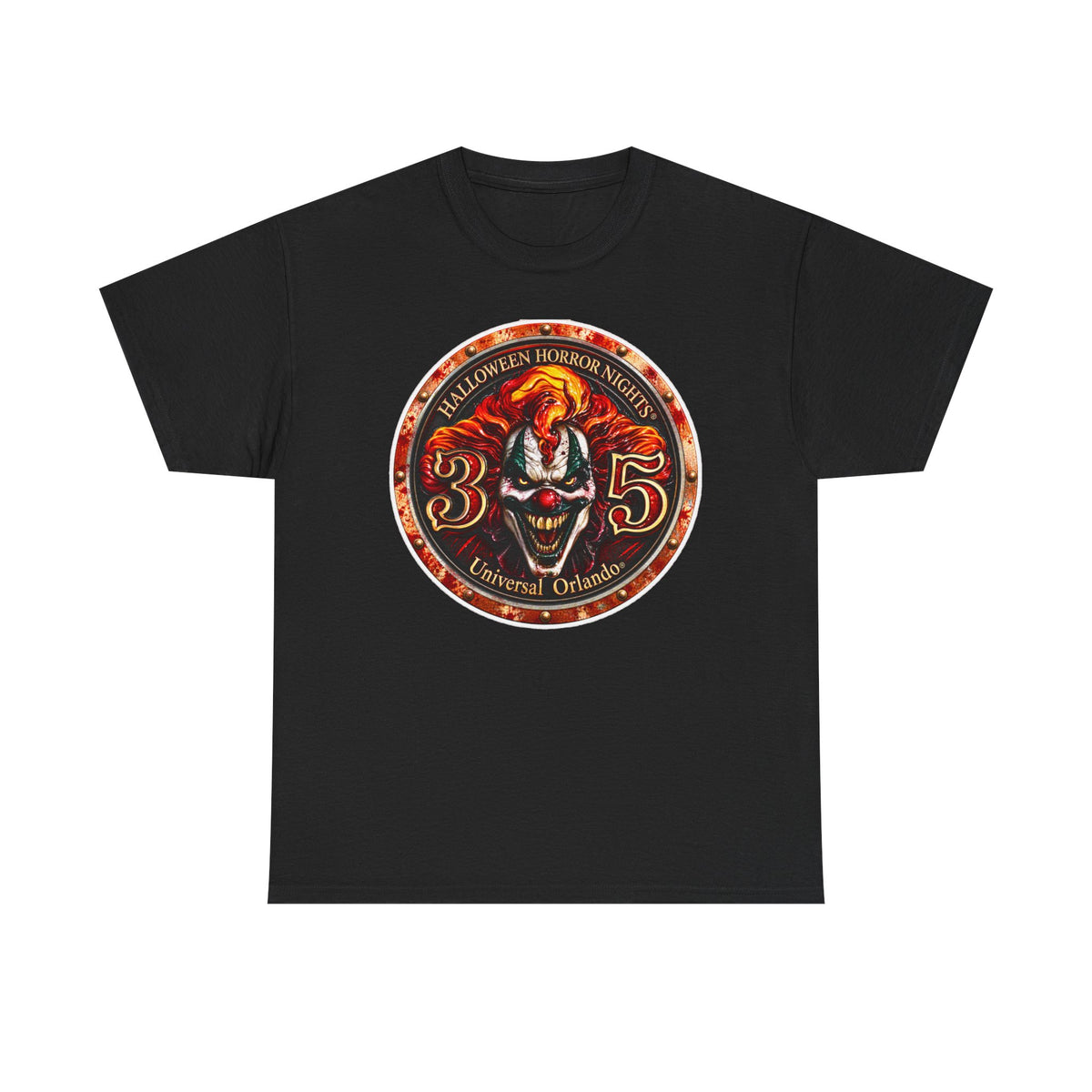 Halloween Horror Nights 35 Clown Inspired Cotton Tee — Universal Orlando Horror T‑Shirt