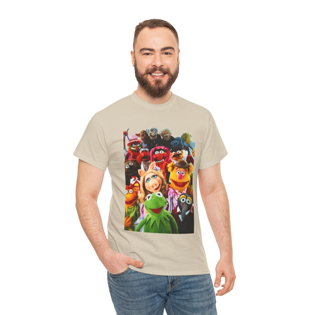 Muppets Puppet Ensemble Graphic Tee — Fun Family Cartoon Shirt