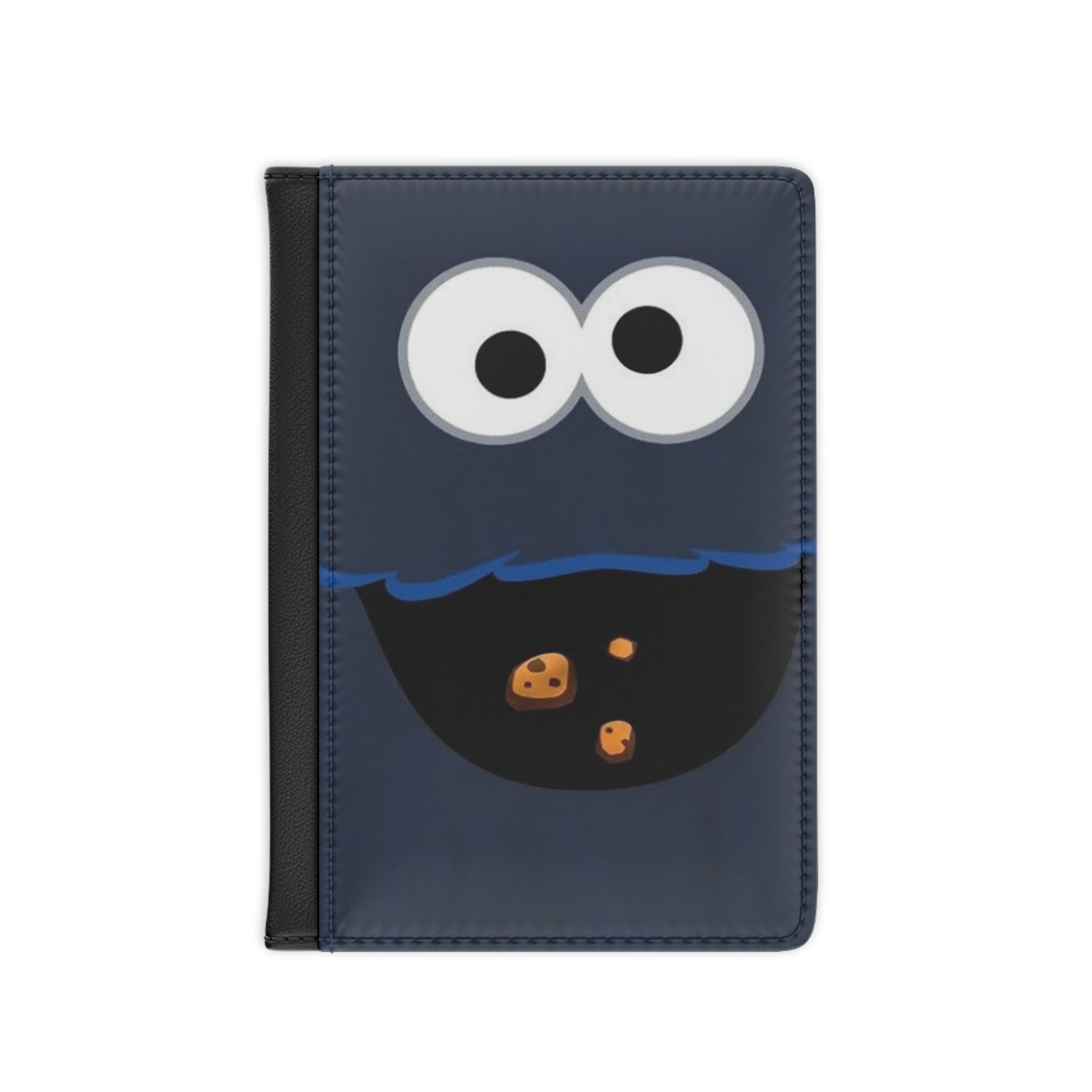 Cookie Monster Passport Cover – Fun Travel Passport Holder with Cute Cookie Design