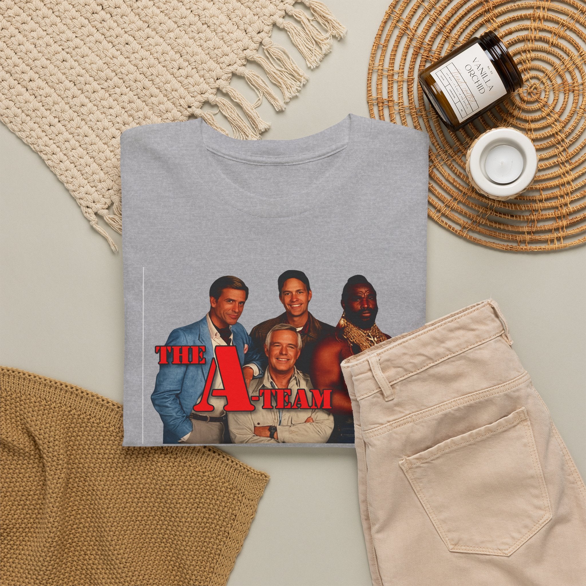 A-Team Graphic Tee — Retro TV Series Logo & Character Poster T-Shirt