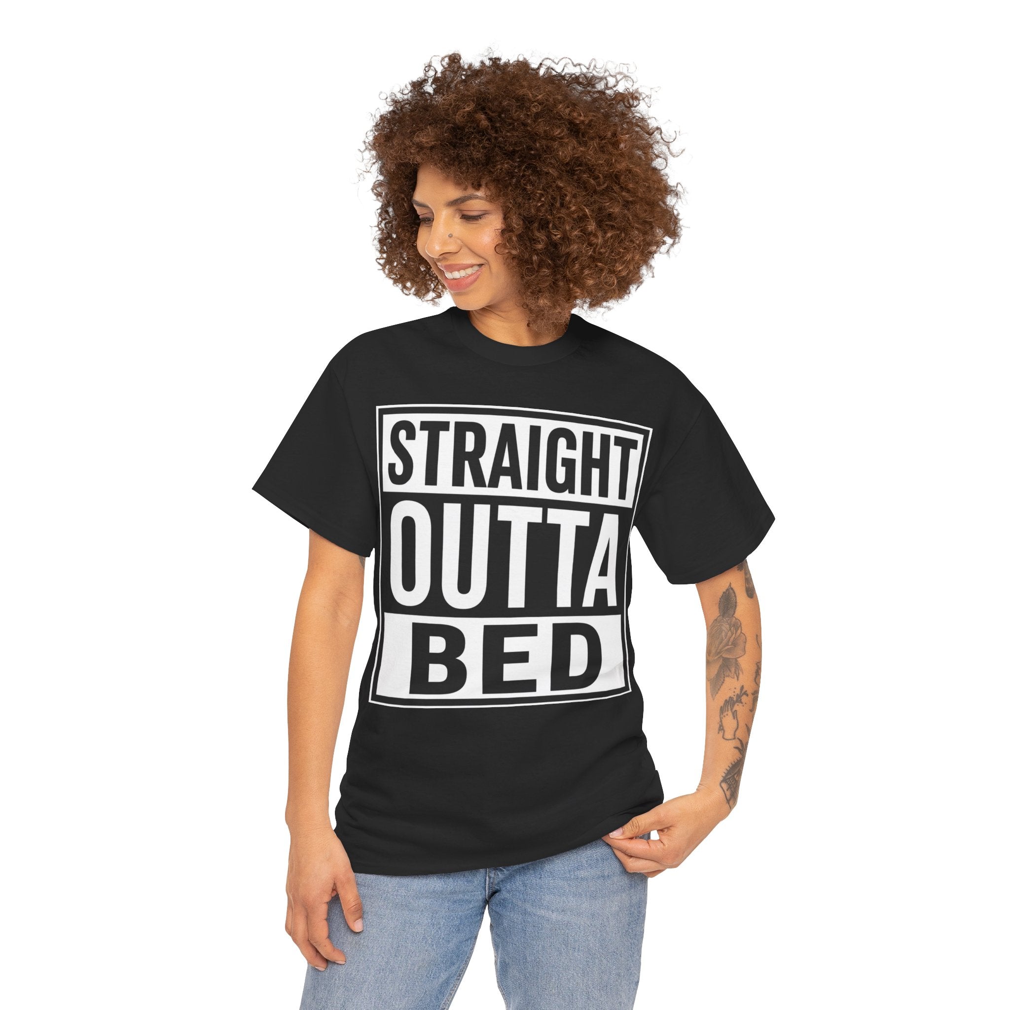 Straight Outta Bed T-Shirt — Funny Morning Graphic Tee