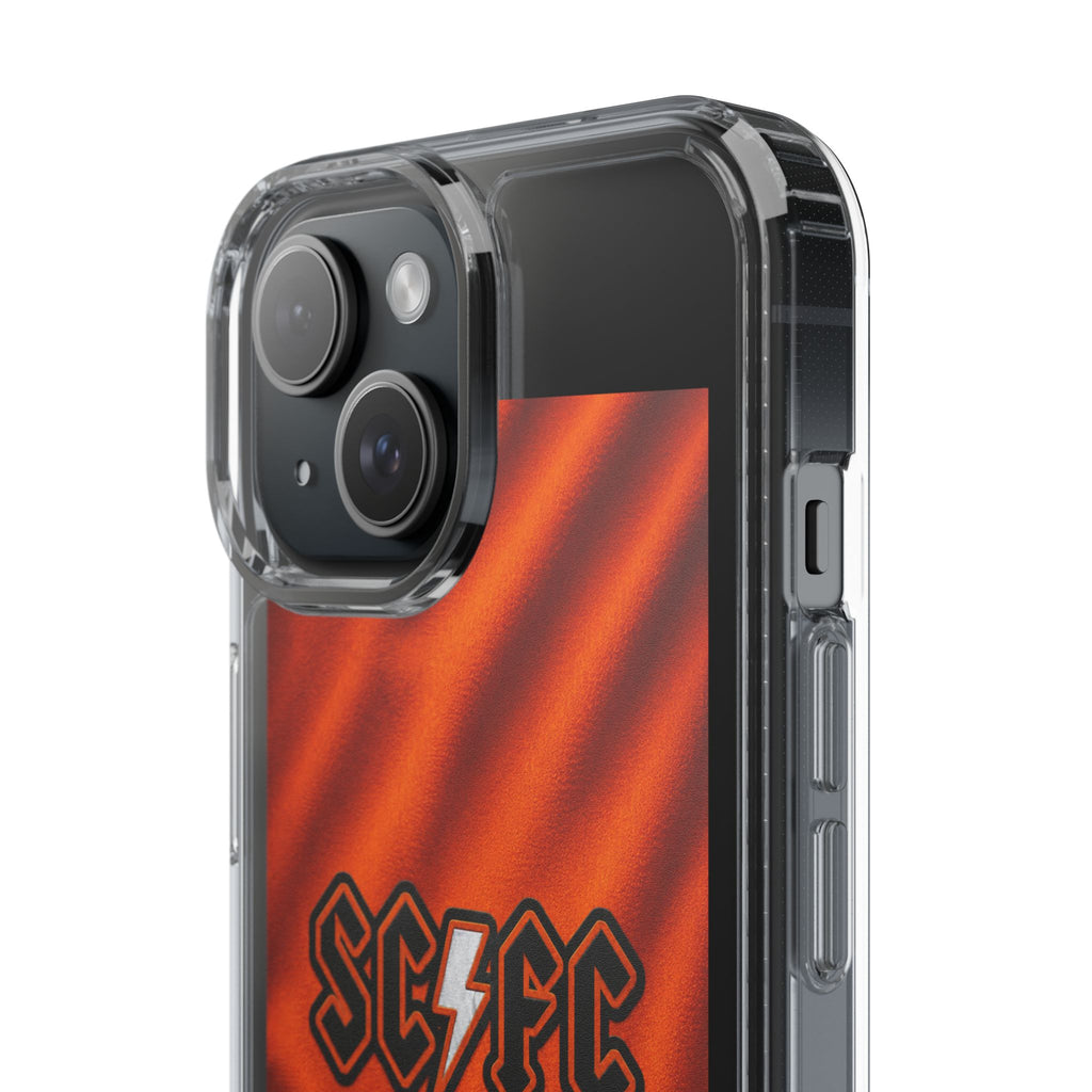Salford CIty Inspired Phone Case — 'SCFC Back in Orange' Clear Protective Cover
