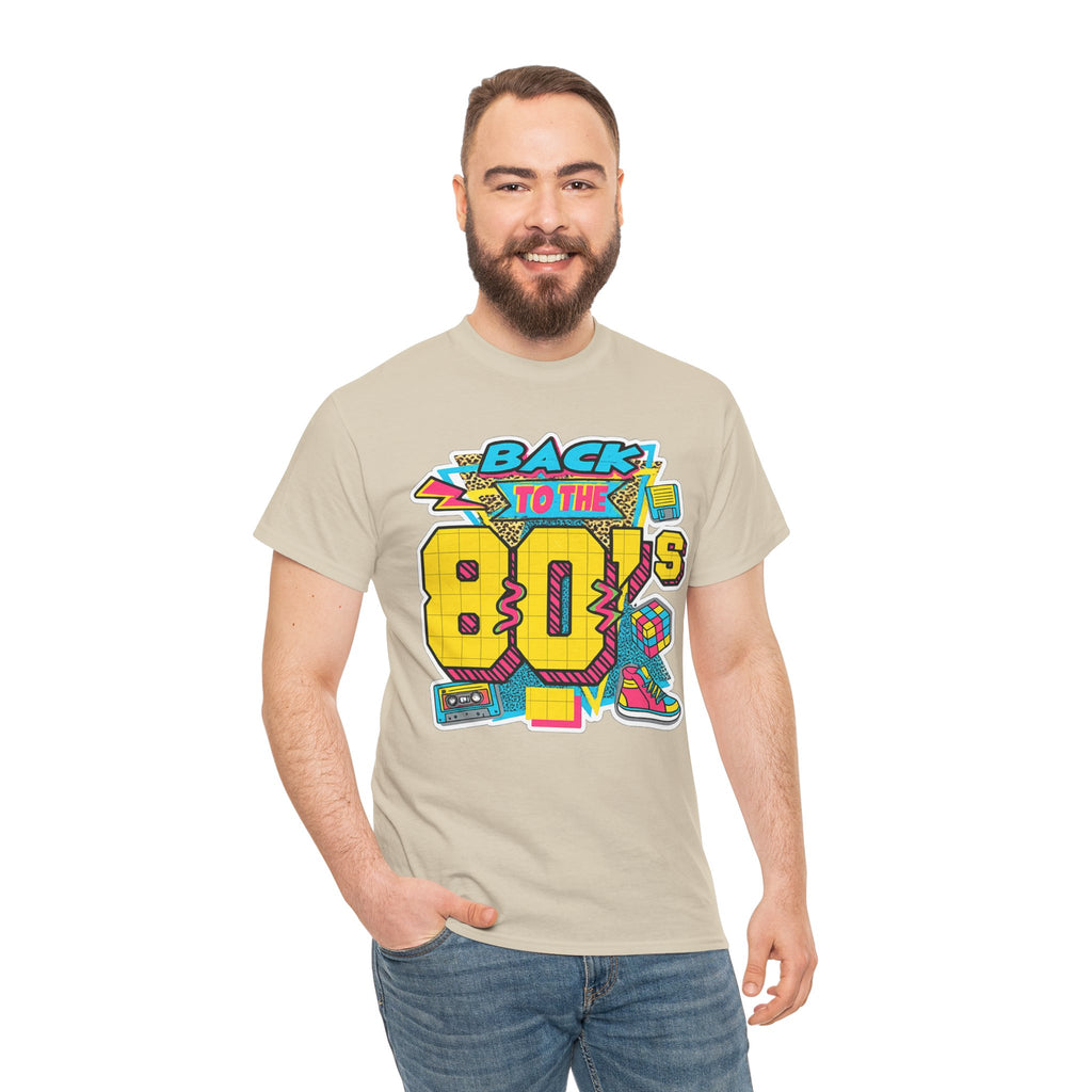 Back to the 80s Retro Graphic Tee — Vintage 80s Neon Design