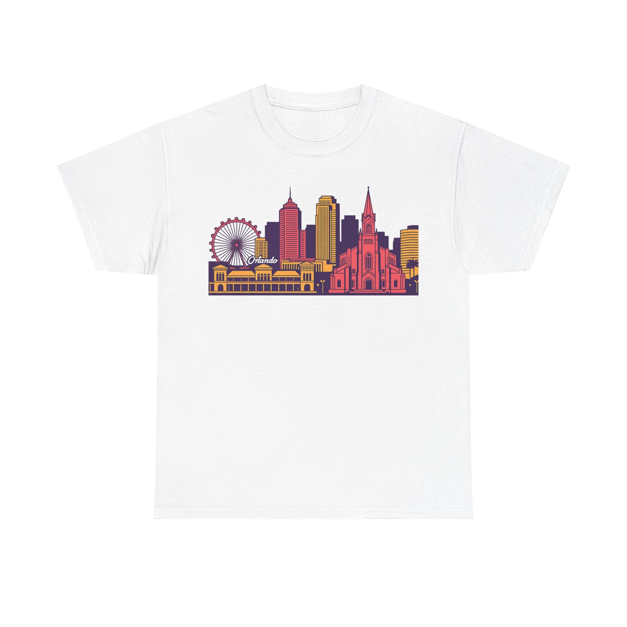 Orlando City Skyline T-Shirt — Colorful Urban Landmark Graphic Tee