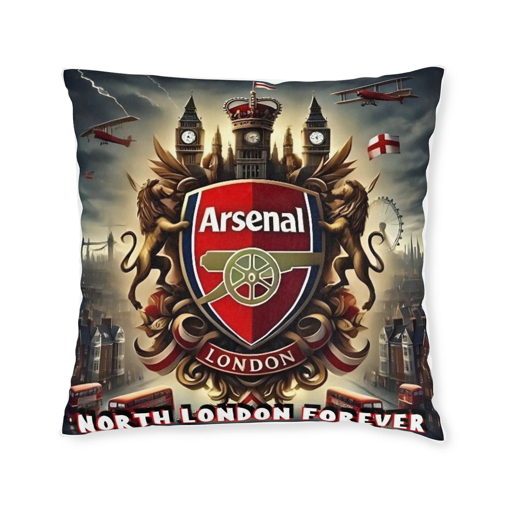 Arsenal London Crest Square Pillow — North London Forever Fan Cushion