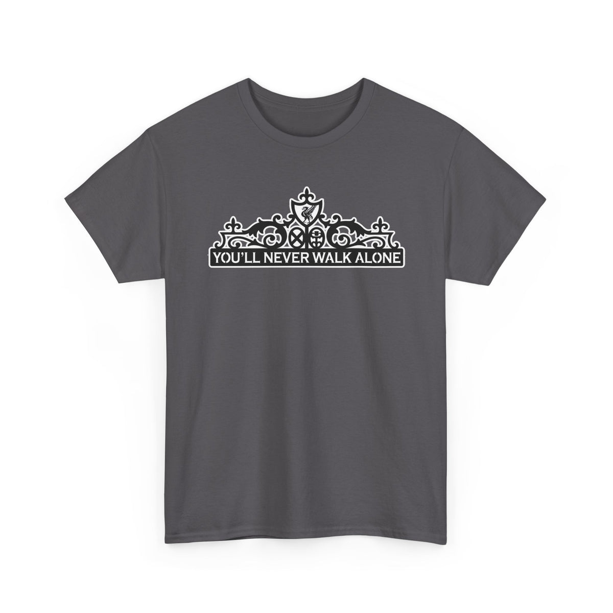 You'll Never Walk Alone T‑Shirt — Liverpool FC Crest Cotton Tee