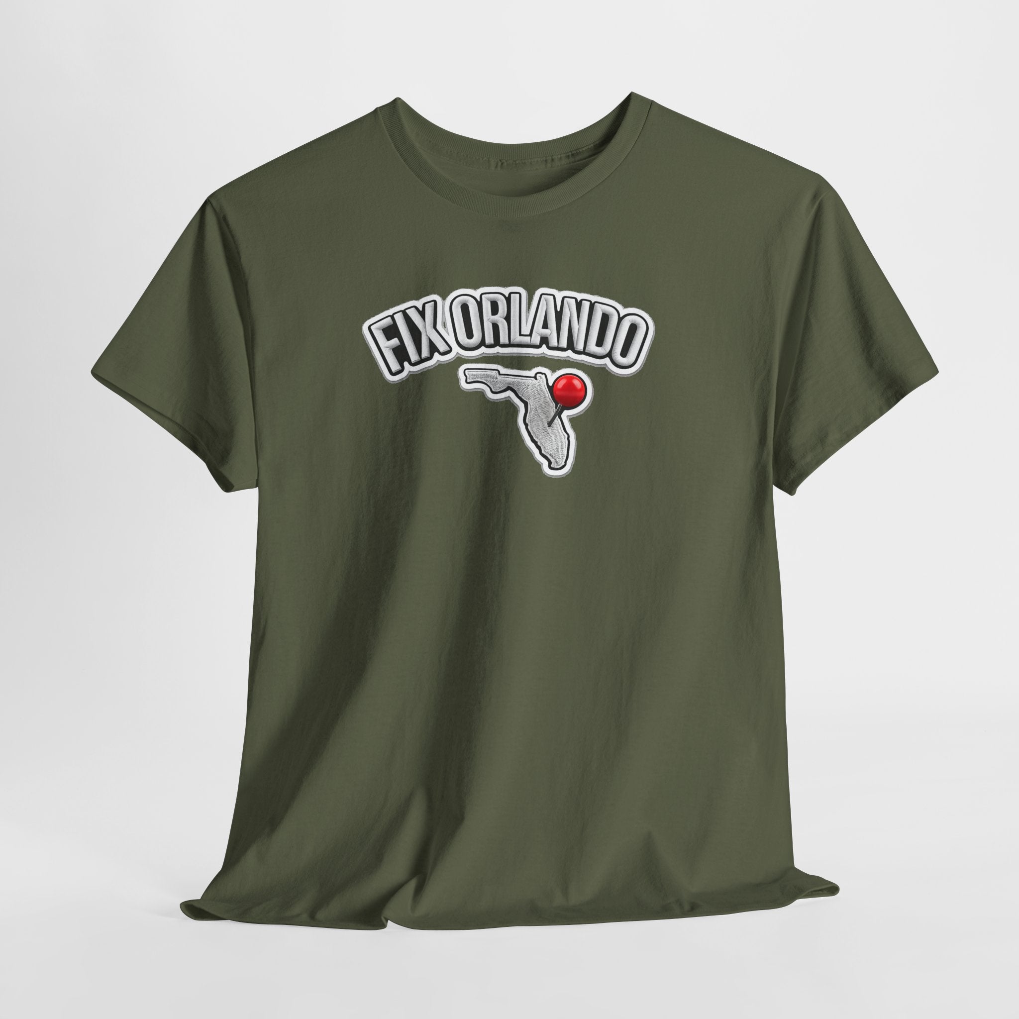 Fix Orlando T-Shirt — Florida Map with Bowling Pin Local Pride Tee