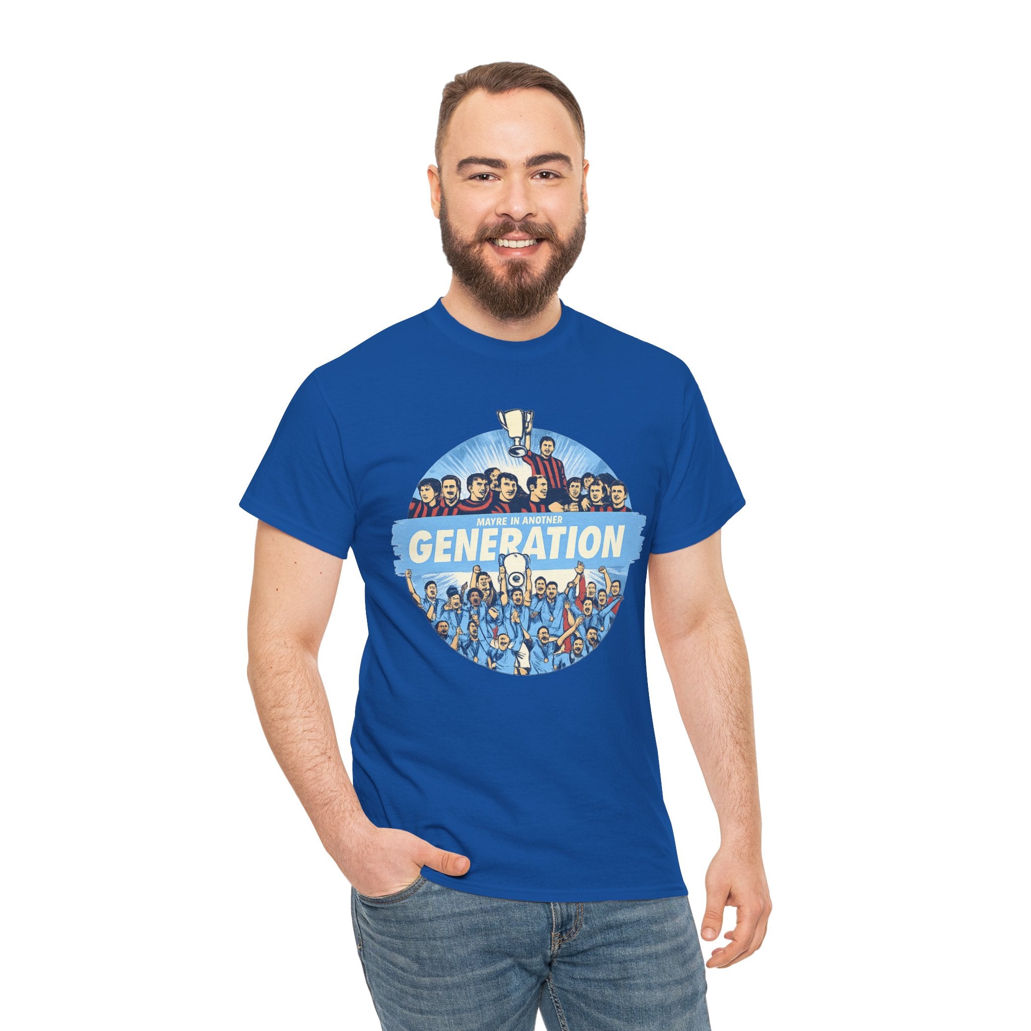 Manchester City Maybe in Another Generation Champions T‑Shirt — Retro Team Fan Tee