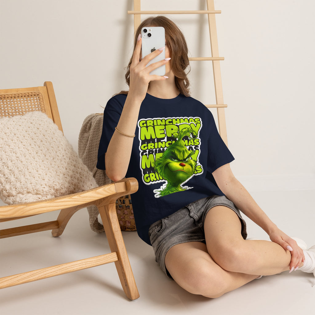 Grinchmas Merry Grinch Christmas Cotton T-Shirt / Tee
