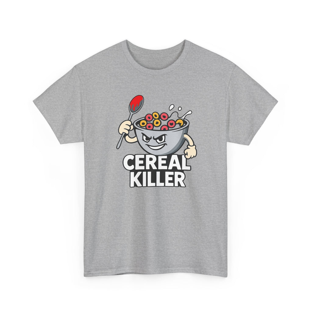 Cereal Killer Graphic Tee — Funny Breakfast Cartoon T‑Shirt
