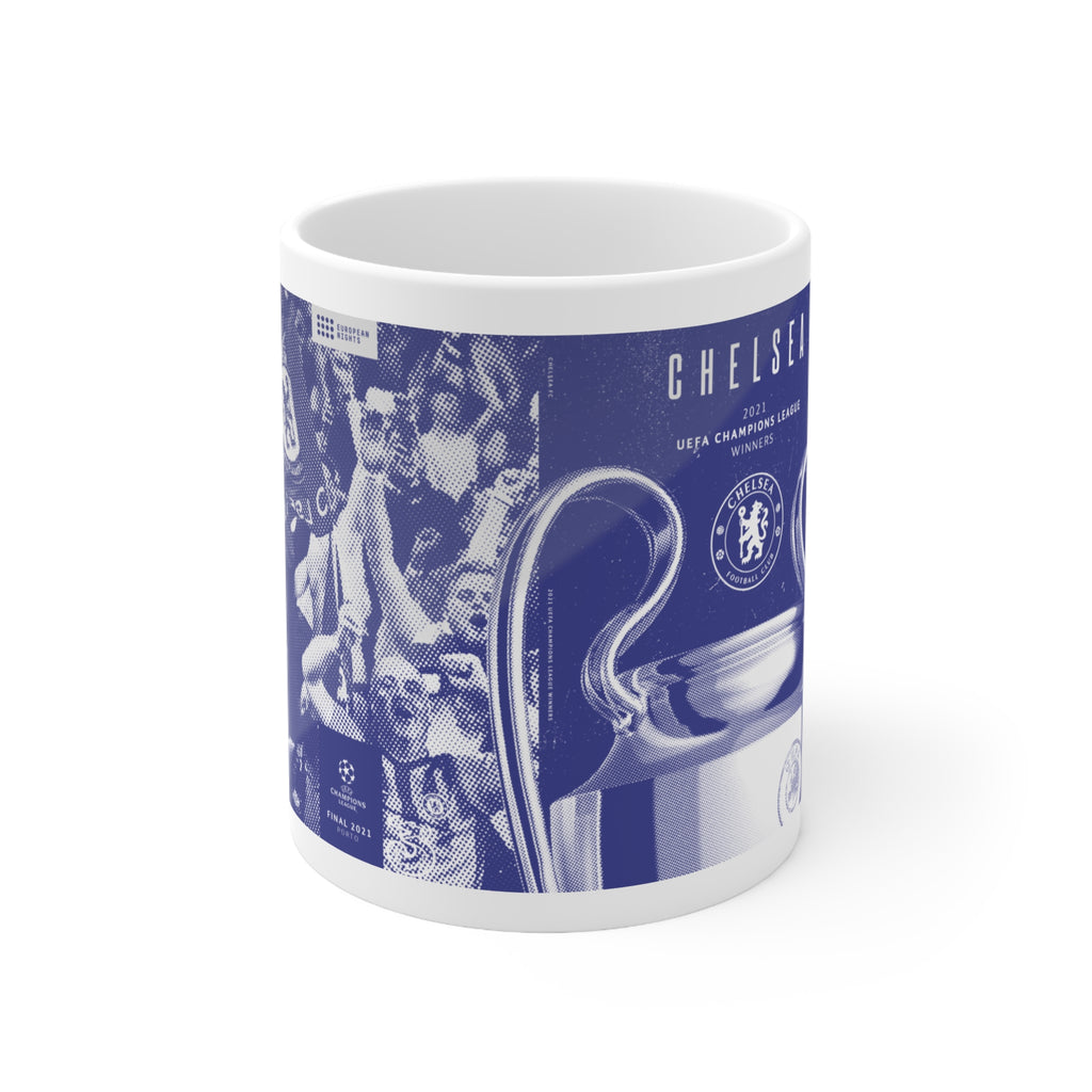 2021 Champions League Winners Programme Cover inspired Ceramic Coffee Mug — (11oz & 15oz)