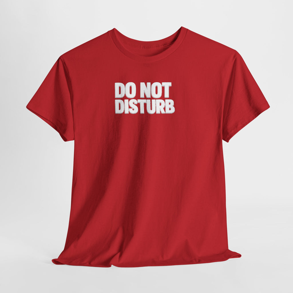 Do Not Disturb Tee — Black Graphic Statement T-Shirt