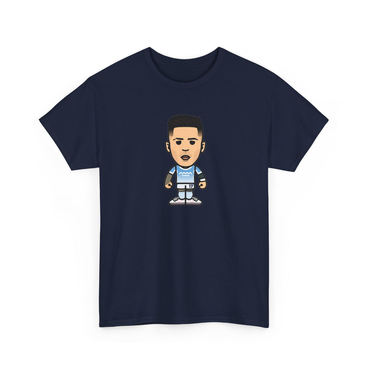 Enzo Fernandez Manchester City Cartoon Cotton T-Shirt
