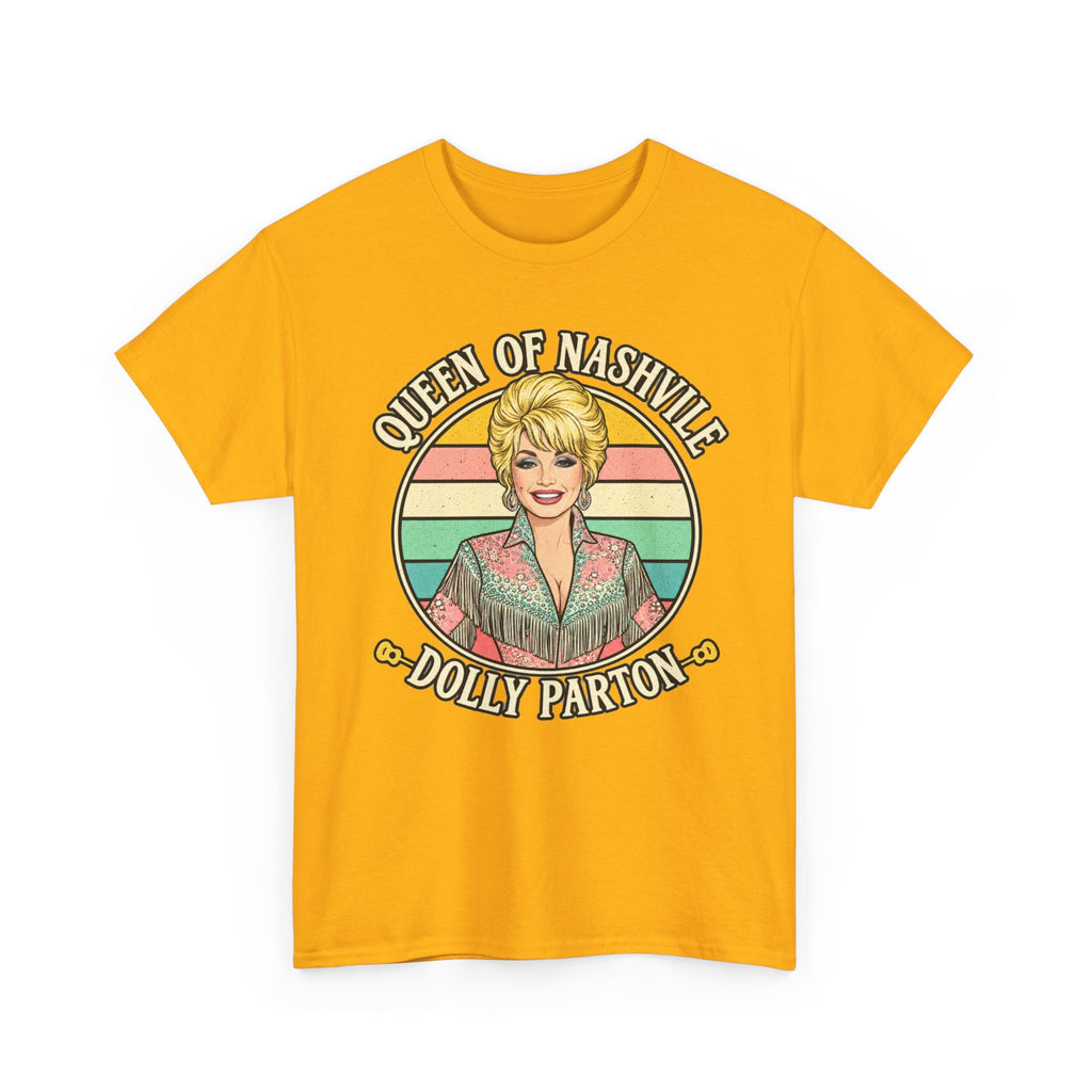 Queen of Nashville Graphic Tee — Dolly Parton Retro Portrait Shirt