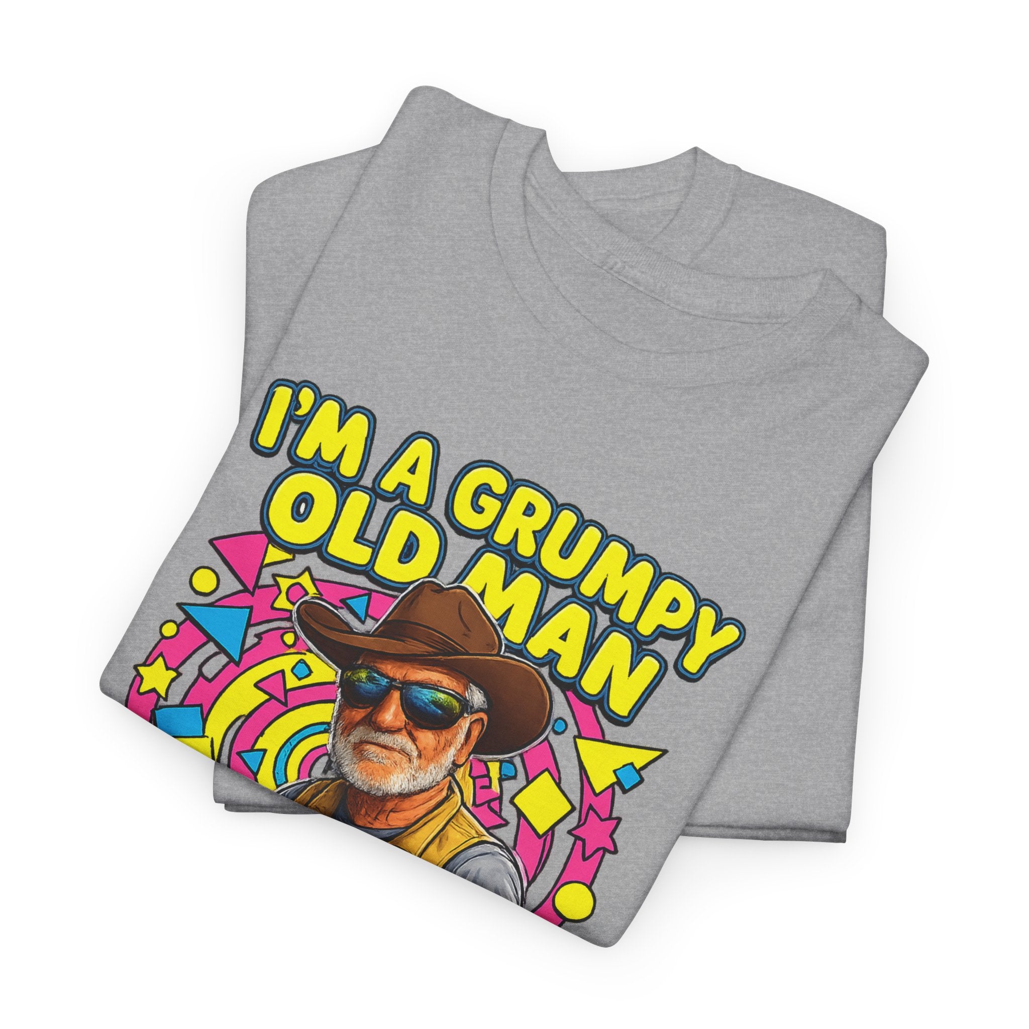 I'm A Grumpy Old Man T-Shirt – Funny Senior Fishing Graphic Tee