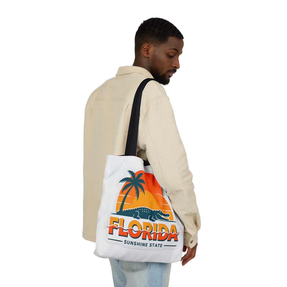 Florida Sunshine State Canvas Tote