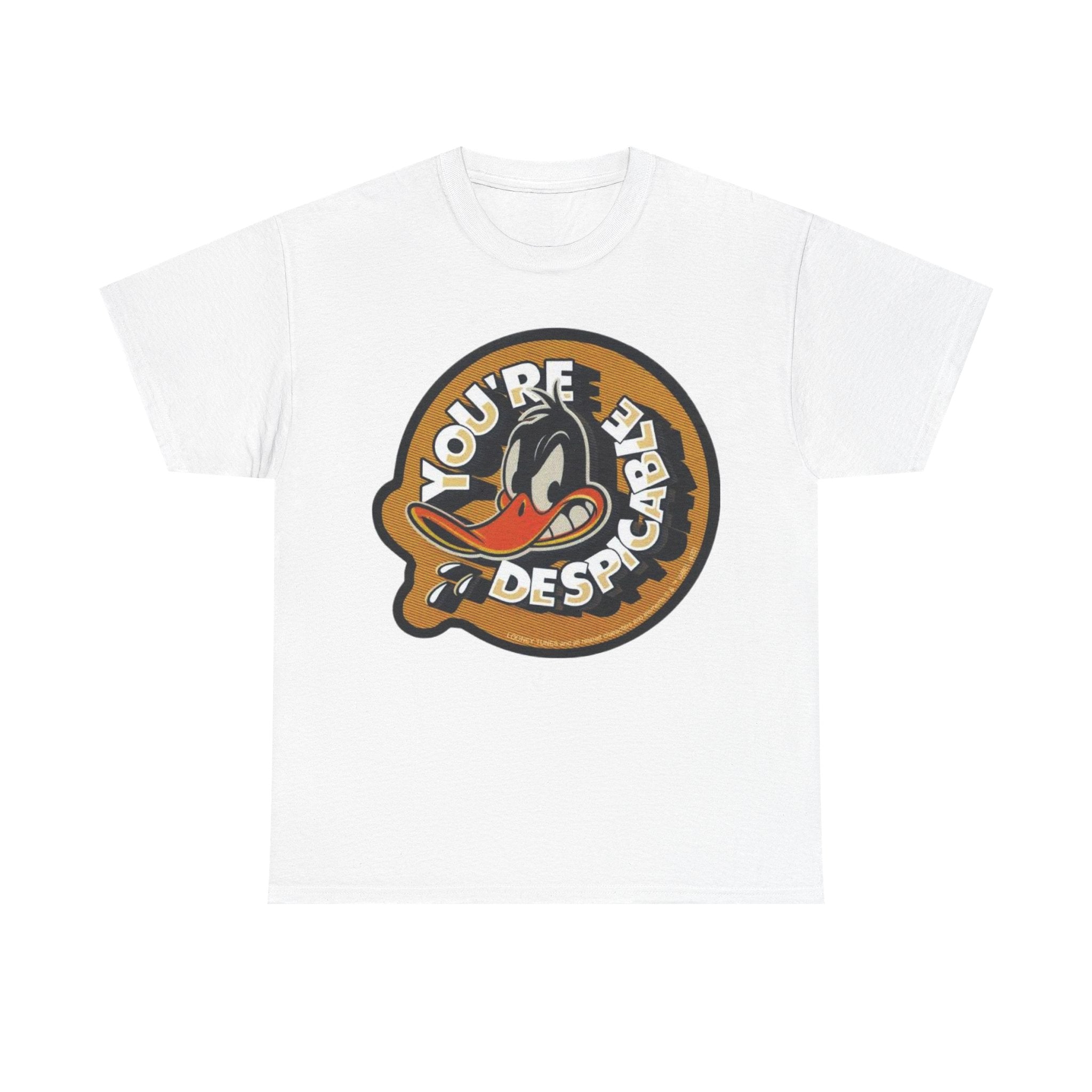 Vintage Daffy Duck Graphic Tee — “You're Despicable” Retro Cartoon Shirt