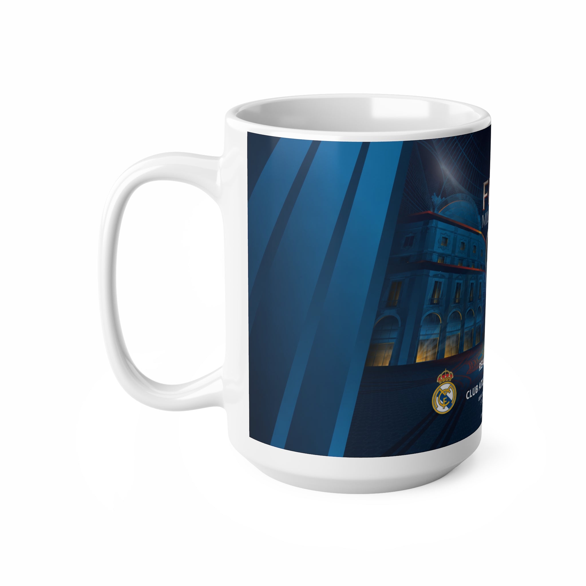 2016 UEFA Champions League Final Programme Cover Inspired Ceramic Coffee Mug — 11oz/15oz