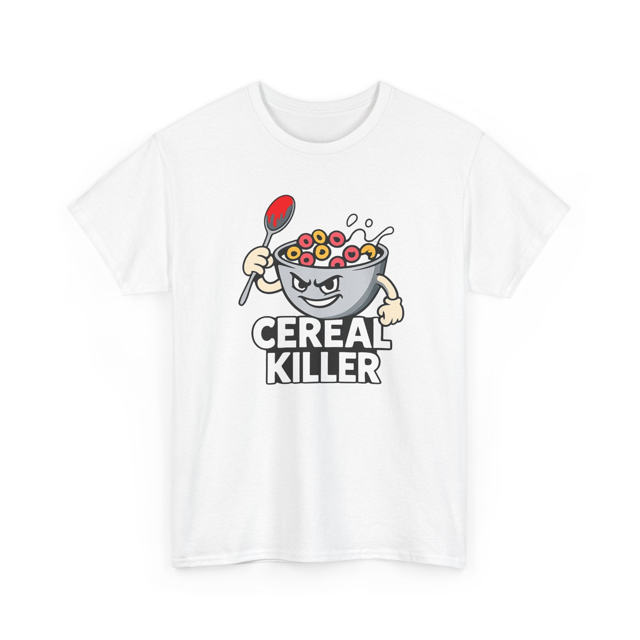 Cereal Killer Graphic Tee — Funny Breakfast Cartoon T‑Shirt