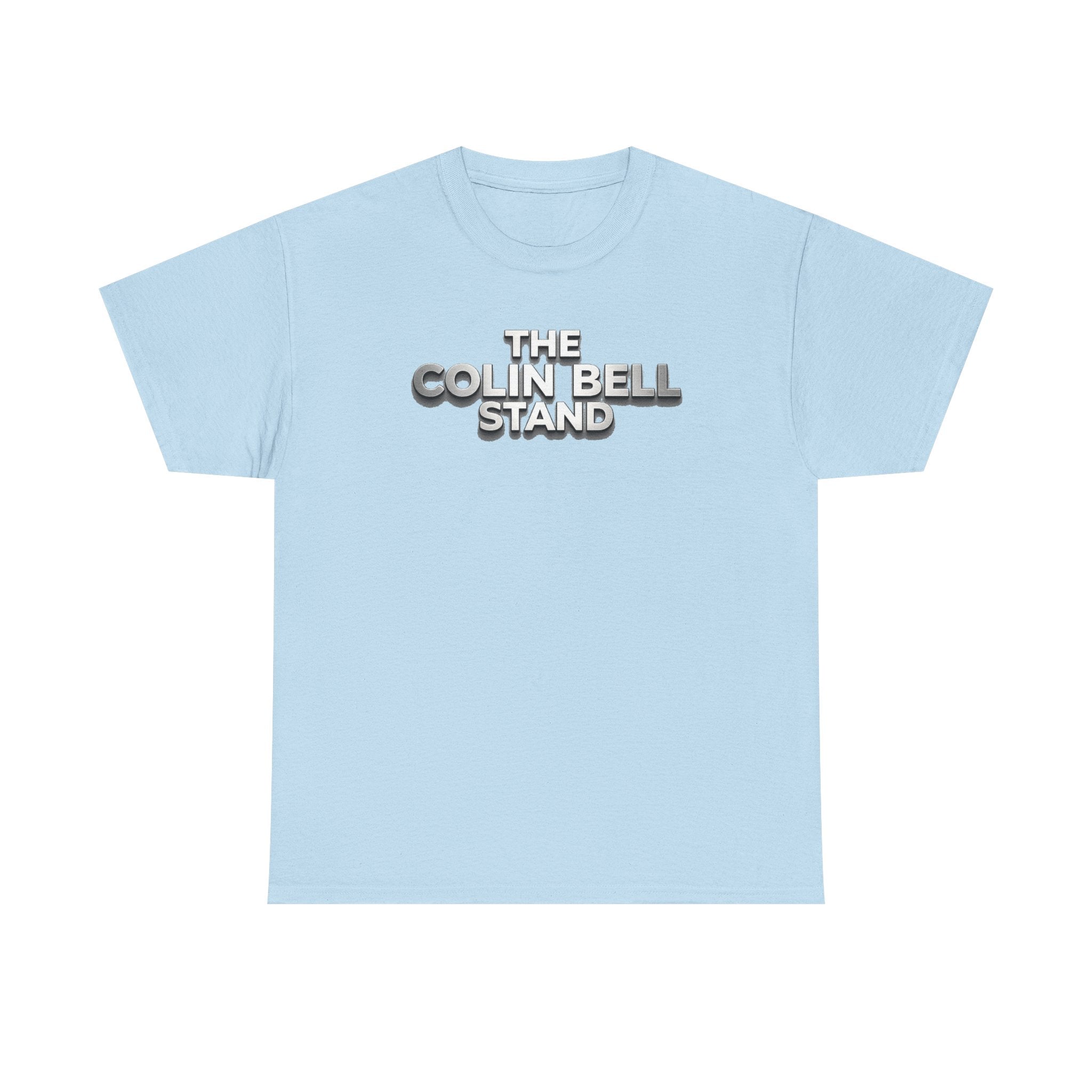 T-Shirt — “The Colin Bell Stand” Retro Chrome Text Tee