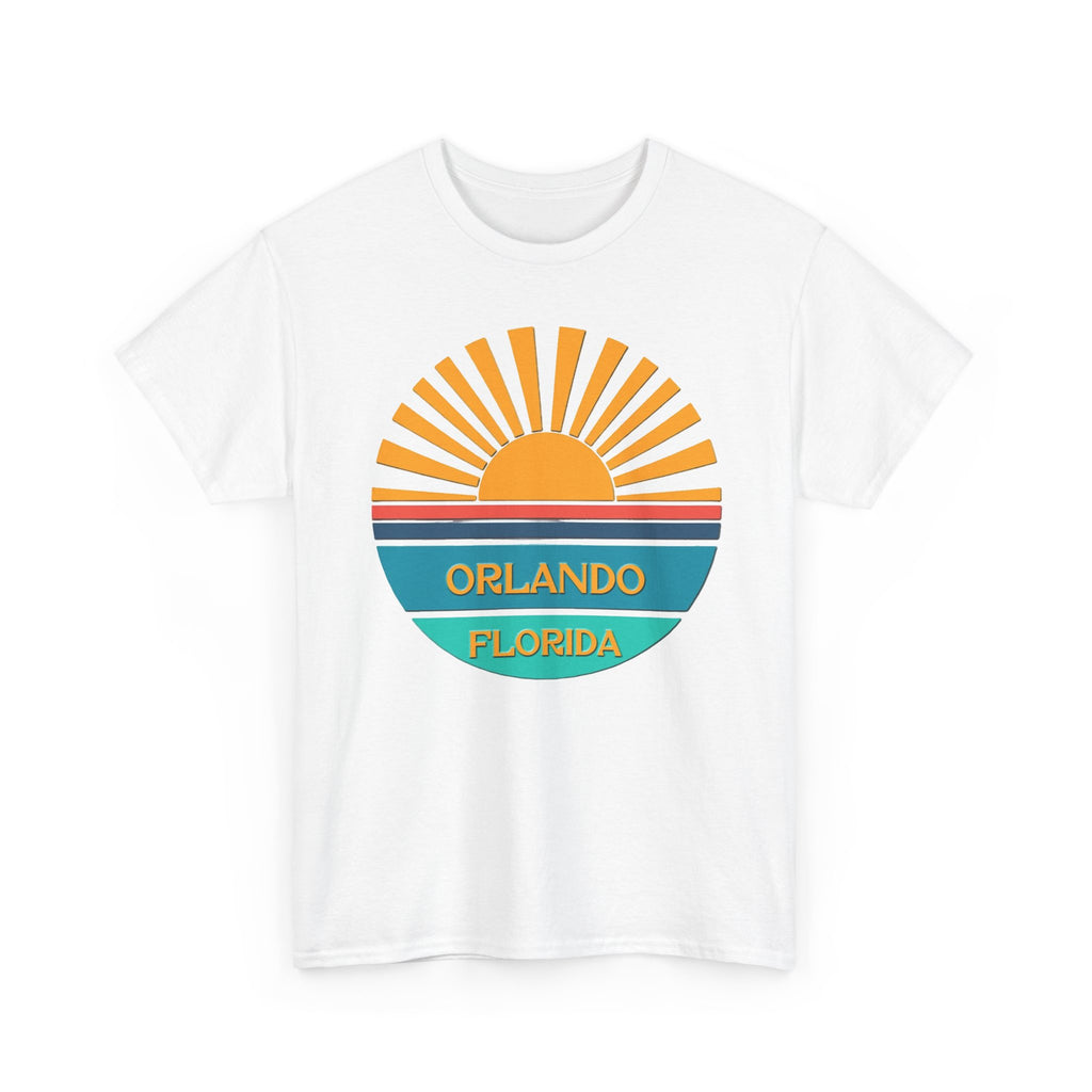 Orlando Florida Sunset T-Shirt – Retro Sunburst Vacation Tee